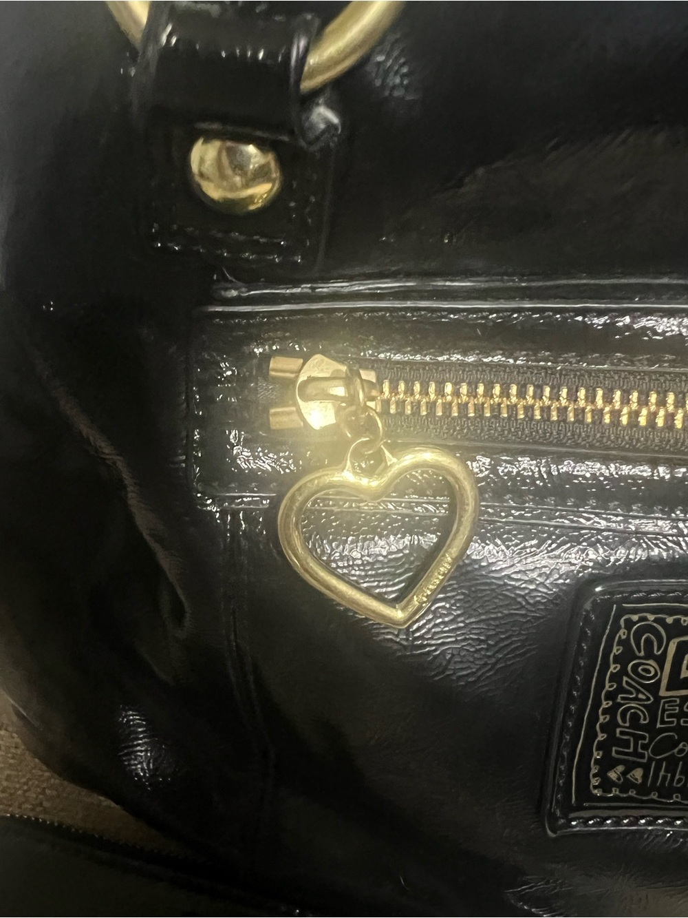 Coach patent leather bag and wallet - Picture 6 of 12